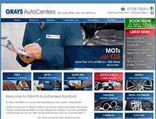 Tablet Screenshot of graysautocenters.com